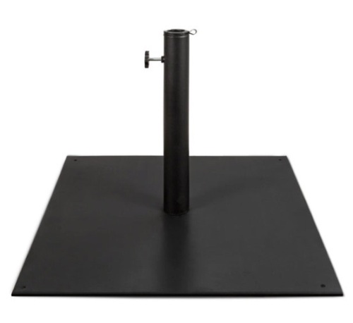 Steel Umbrella Base, Patio Stand w/ Tightening Knob & Anchor Holes - 38.5lb - Lot 163