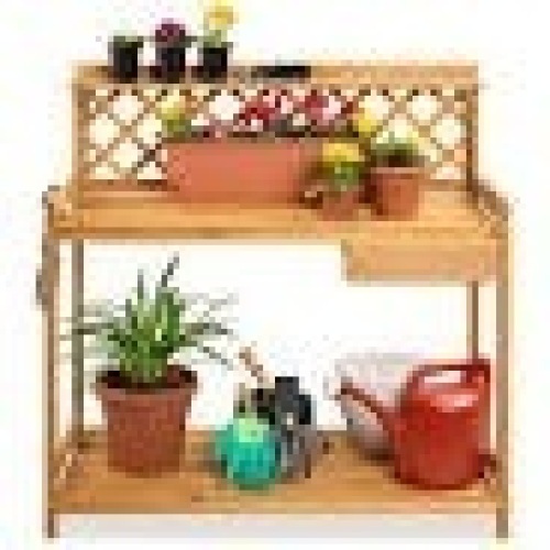 BCP. SKY. 1172  : Wooden. Garden. Potting Bench Work Station - Lot 225