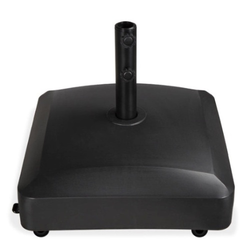 Fillable Mobile Umbrella Base Stand w/ 4 Wheels, 2 Locks, 123lb Capacity - Lot 189