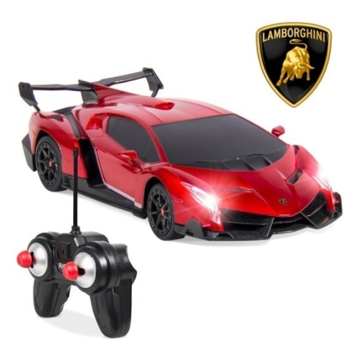 1/24 Kids RC Lamborghini Veneno Racing Car Toy w/ Lights, Shock Suspension - Lot 316