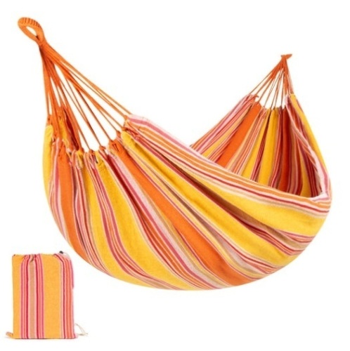 2-Person Brazilian-Style Double Hammock w/ Portable Carrying Bag, Sunset - Lot 317