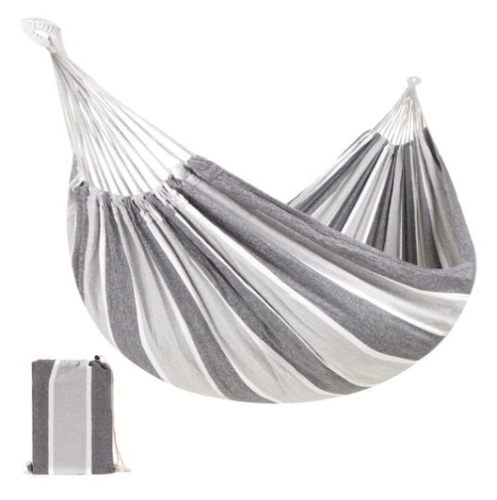 2-Person Brazilian-Style Double Hammock w/ Portable Carrying Bag, Steel - Lot 256
