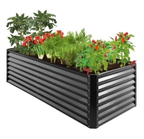 Outdoor Metal Raised Garden Bed, 8x4x2ft - Lot 606
