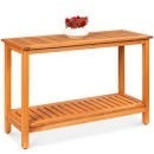 BCP. SKY. 4801. :  2 - Shelf Wooden  Console  Table  Storage Organizer  - Lot 289