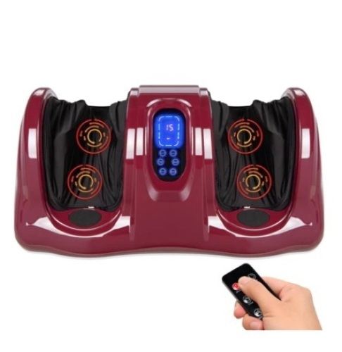 Therapeutic Foot Massager, Burgundy - Lot 542