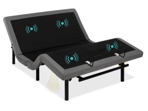 Adjustable Bed Base with Massage, Remote, USB Ports, Queen - Lot 335
