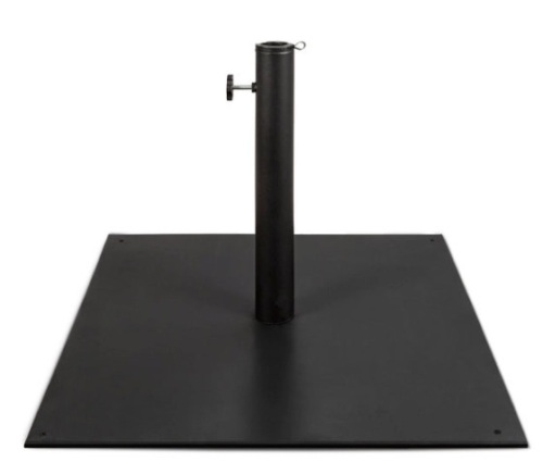 Steel Umbrella Base, Patio Stand w/ Tightening Knob & Anchor Holes - 38.5lb - Lot 395