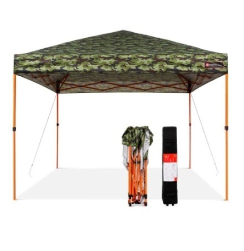 One-Person Setup Instant Pop Up Canopy,10x10ft, Camo - Lot 668
