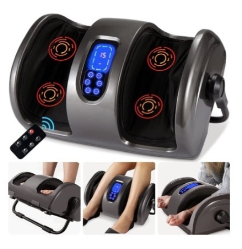 Reflexology Shiatsu Foot Massager, Gray - Lot 652