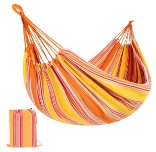 2-Person Brazilian-Style Double Hammock w/ Portable Carrying Bag, Sunset - Lot 421