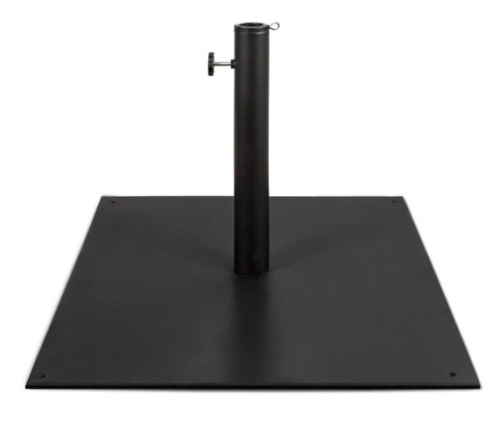 Steel Umbrella Base, Patio Stand w/ Tightening Knob & Anchor Holes - 38.5lb - Lot 429