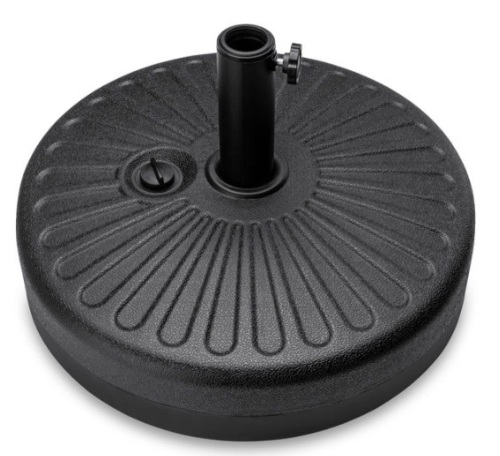 Plastic Patio Umbrella Base Pole Holder Accessory w/ Adjustable Knob - Lot 441