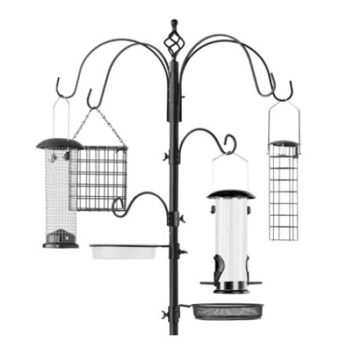 Bird Feeding Station, 89in, Black - Lot 684