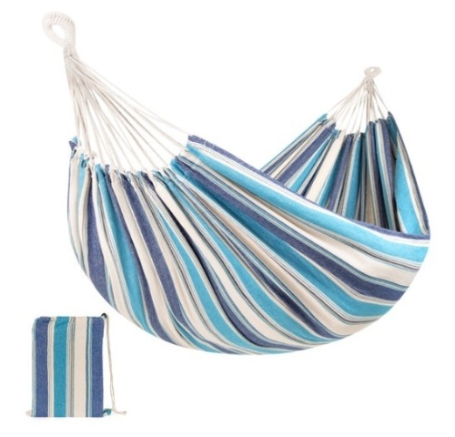 2-Person Brazilian-Style Double Hammock w/ Portable Carrying Bag, Ocean  - Lot 489