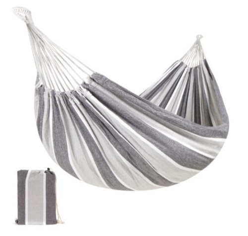 2-Person Brazilian-Style Double Hammock w/ Portable Carrying Bag, Steel - Lot 492