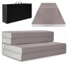 Folding Portable Mattress Topper w/ Plush Foam - 4in, Queen - Lot 495