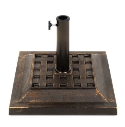 26lb Steel Square Patio Umbrella Base Stand - Lot 699