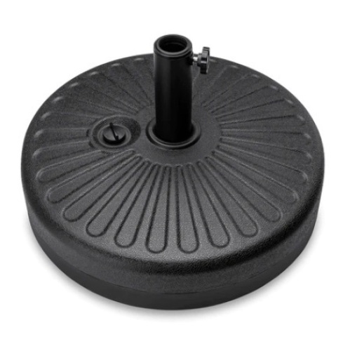 Plastic Patio Umbrella Base Pole Holder, Black - Lot 701