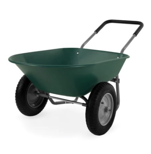 Dual-Wheel Wheelbarrow Garden Cart - Lot 706