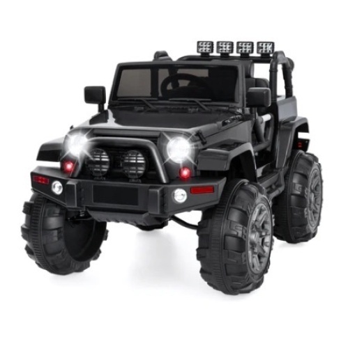 12V Kids Ride-On Truck Car Toy, Black - Lot 465