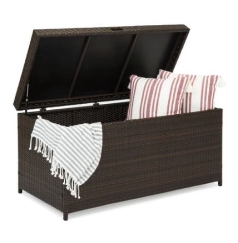 Indoor Outdoor Wicker Storage Box - Lot 514