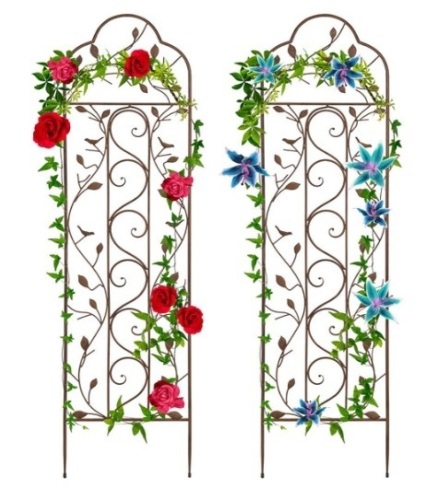 Set of 2 Iron Arched Garden Trellis - Lot 521