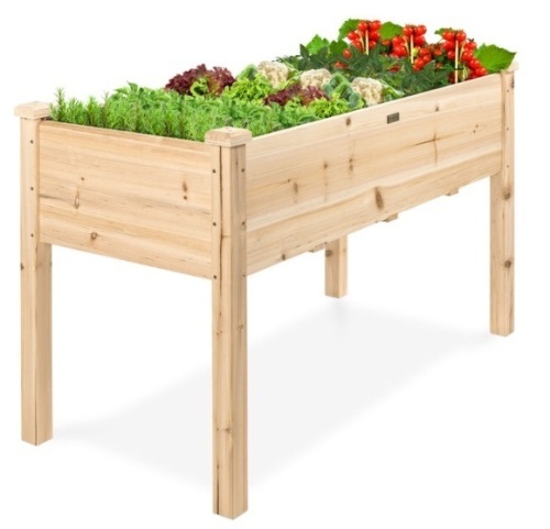 Raised Garden Bed, Elevated Wood Garden Planter Stand, 48x24x30 In. - Lot 628