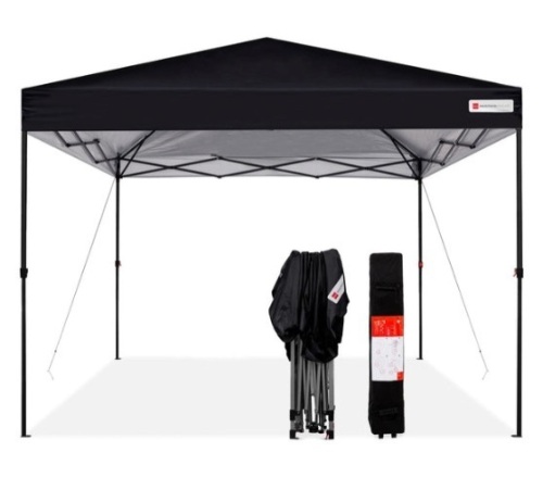 One-Person Setup Instant Pop Up Canopy w/ Wheeled Bag - 10x10ft - Lot 635