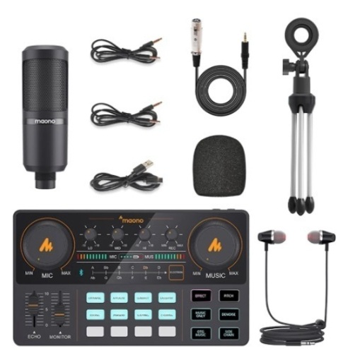 MAONO All-in-on Condenser Microphone Mixer Kit, Untested, Appears New, Retail 176.65 - Lot 259
