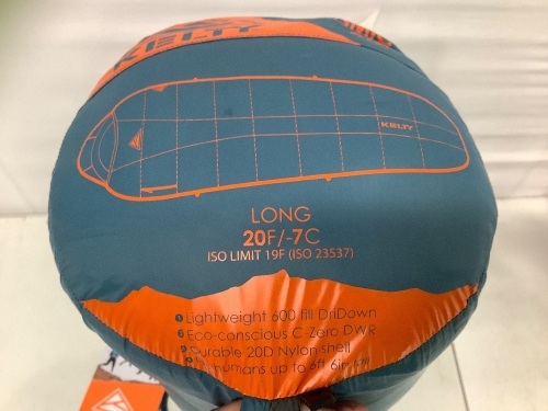 Kelty Cosmic Long Sleeping Bag, E-Commerce Return, Retail 189.95 - Lot 286