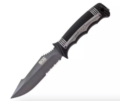 SOG Fixed Blade Knife w/ Sheath, Broken Sheath, E-Commerce Return, Retail 90.39 - Lot 345
