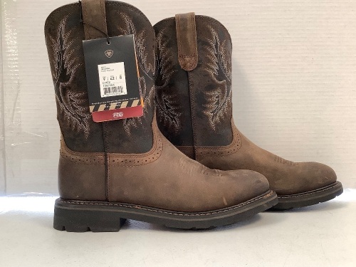 Ariat Mens Work Boots, 9, E-Commerce Return, Retail 169.99 - Lot 437