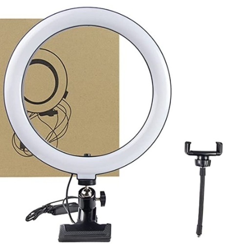 TNWZC 10" LED Ring Light with Clamp, Powers Up, E-Commerce Return, Retail 22.99 - Lot 158