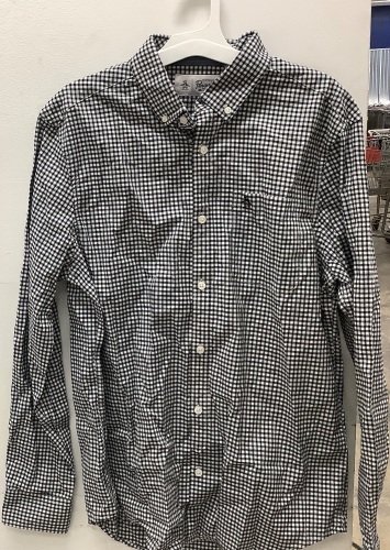 Penguin Mens Long Sleeve Button Down, M, Appears New, Retail 49.99 - Lot 454