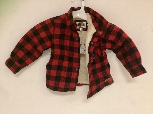 Outdoor Kids Sherpa Lined Flannel, 2T, New, Retail 29.99 - Lot 511