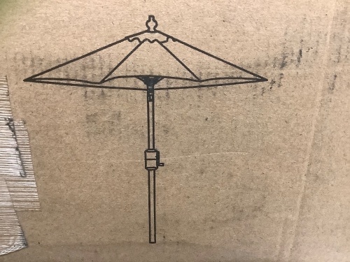 BLUU 9 ft Patio Umbrella, New, Retail 89.99 - Lot 624