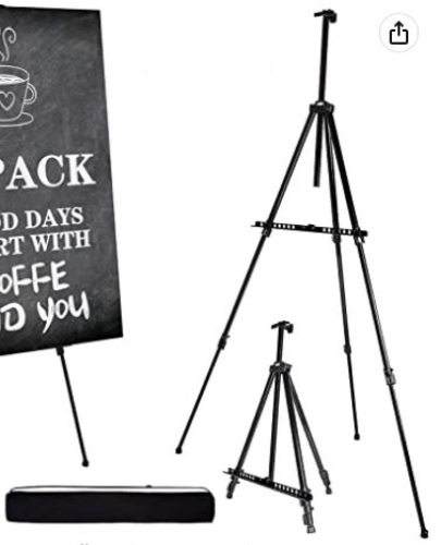 Artify Adjustable Double Tier Easel Stand, E-Commerce Return, Retail 26.99 - Lot 591