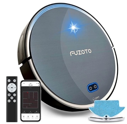 FUZOTO Robot Vacuum & Mop, Untested, E-Commerce Return, Retail 119.98 - Lot 681