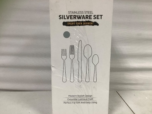Stainless Steel Silverware Set, Appears New - Lot 661