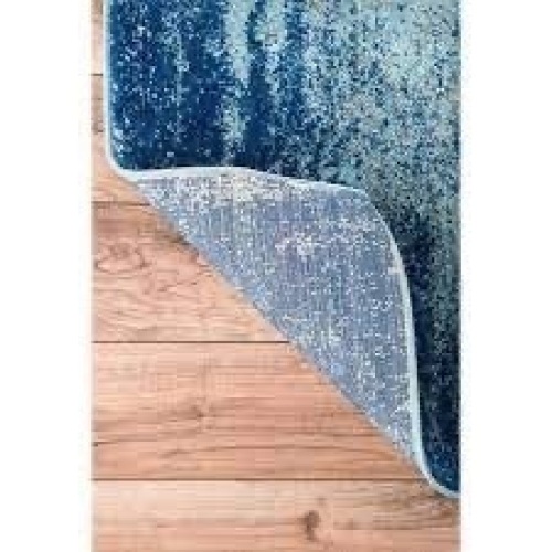 Abstract Blue 2 ft. x 3 ft. Area Rug - Lot 39