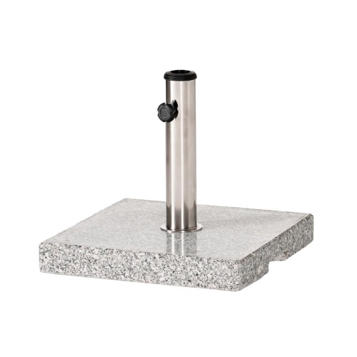 55-pound Square Grey Granite Umbrella Base - Lot 150