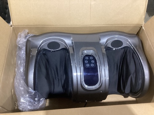 Therapeutic Foot Massager w/ High Intensity Rollers, Remote, 3 Modes, Used