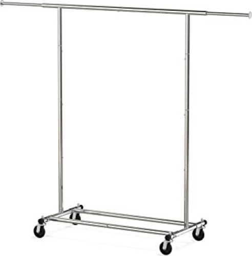 Simple Houseware Heavy Duty Clothing Garment Rack, Chrome  