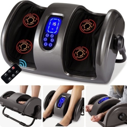 Reflexology Shiatsu Foot Massager w/ High-Intensity Rollers, Remote Control, used 