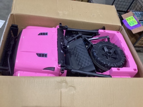 12V Kids Ride-On Truck Car w/ Parent Remote Control, Spring Suspension, Used