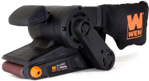 WEN 6321 7-Amp 3 in. x 21 in. Corded Belt Sander with Dust Bag - Used 