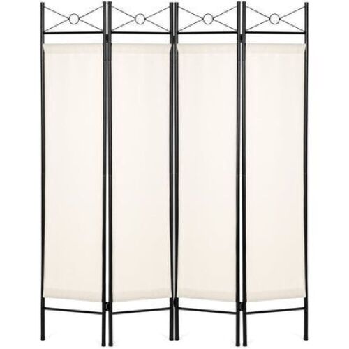 4-Panel Folding Privacy Screen Room Divider Decoration Accent, 6ft 