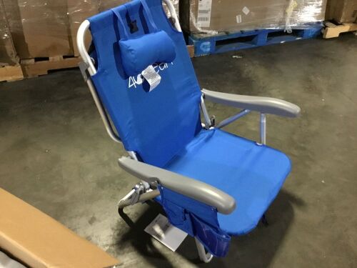 Lot of (4) 4Ocean Layflat Backpack Beach Chair 