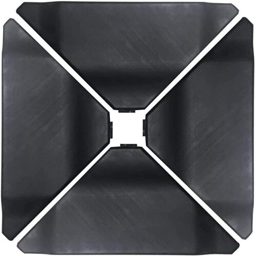 Abba Patio 180LB Offset Umbrella Plastic Cantilever Base Weights Plate Set, Water & Sand Filled 