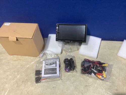 Double Din 7" MP5 Car Multimedia Player w/ Backup Camera 